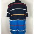 Men's Polo Collar Striped plus size shirt