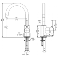 Single Handle Sink Mixer Kitchen Faucet