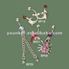 2012 Hot Sale New Sexy Rhinestone Navel Ring Body Piercing Jewelry,body Jewelry accessory