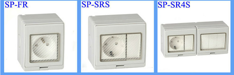 SAIPWELL/SAIP Hot Sale Electrical 20A/250V IP55 Push Button 1 Gang waterproof doorbell switch