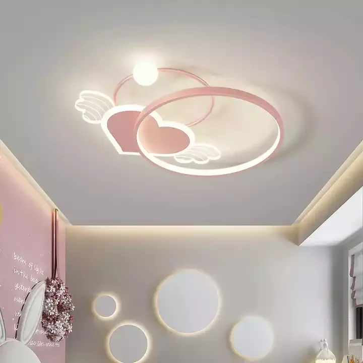 Stylish Pink LED Ceiling Light for Modern Home Decor