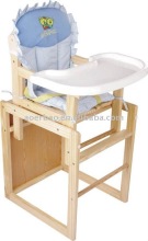 Muti-functional Wooden Baby Dinner Chair