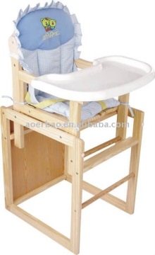Muti-functional Wooden Baby Dinner Chair