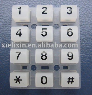 Silicone Rubber Keypad/Numberic Keypad/Lock Keypad