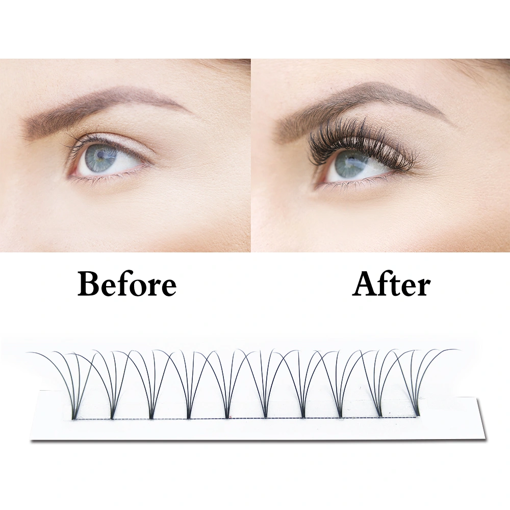 Natural Mink False Eyelashes, Easy Fan for Eyelashes, Professional Extension