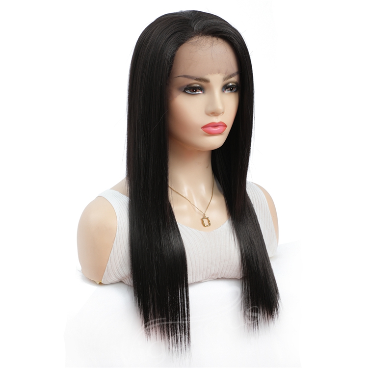 Vigorous dropshipping suppliers 22 inch high quality wave heat resistant full synthetic lace front blend wigs for black women