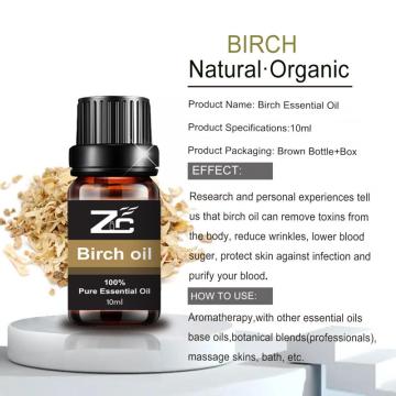 Minyak esensial birch untuk membuat produk kosmetik dan sabun
