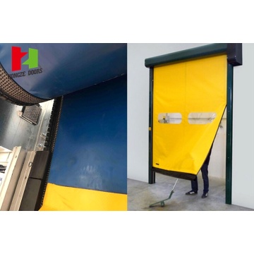 Plastik Auto-Recovery PVC Fast High Speed ​​Shutter Door