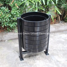 120 liter outdoor metal street garbage bin stand