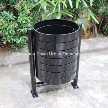 120 liter outdoor metal street garbage bin stand