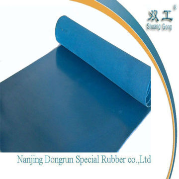 blue SBR rubber sheet