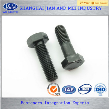 high tensile black m8 hex bolt