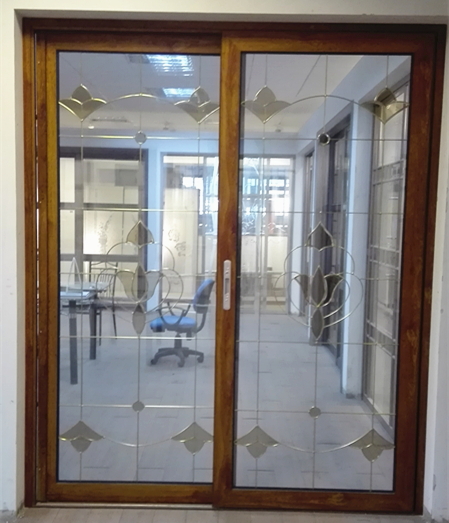 Used commercial glass modern entry doors designs aluminium frame cover waterproof french sliding door