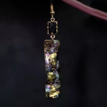 "Nightfall" Designed Earrings Applied