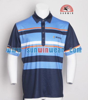 sublimation printing golf t shirt custom brand polo shirt