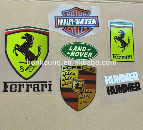 High quality Non-toxic custom logo stickers heat transfer printing on garments