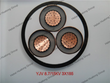 8.7/15kv XLPE Insulated and PVC Sheathed 185mm Power Cable