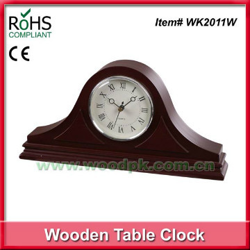 Classic style quartz wooden mantel table clocks