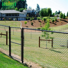 Decorative chain link diamond fence for baseball fields