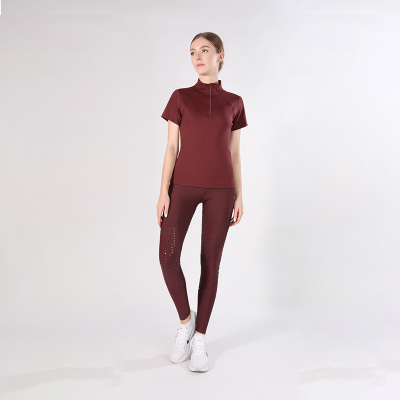 Vrouwen korte mouw paardensportkleding