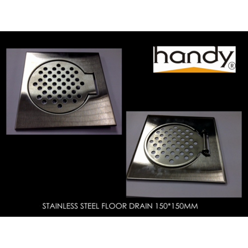 Steel Square Floor Drain for Bathroom and Kitchen