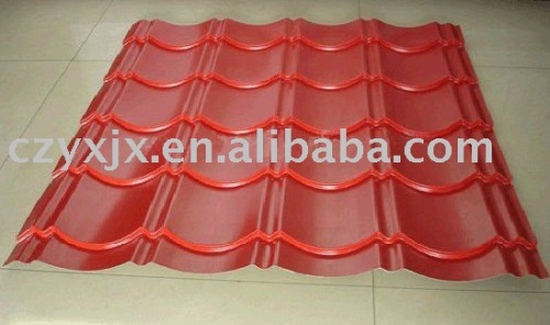 Glazed roof panel roll forming machine