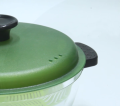 Ovenware Casserole Glass Steam Baking Pot dengan Tutup