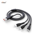 Mietubl 3-in-1 kabel data karet tembaga murni