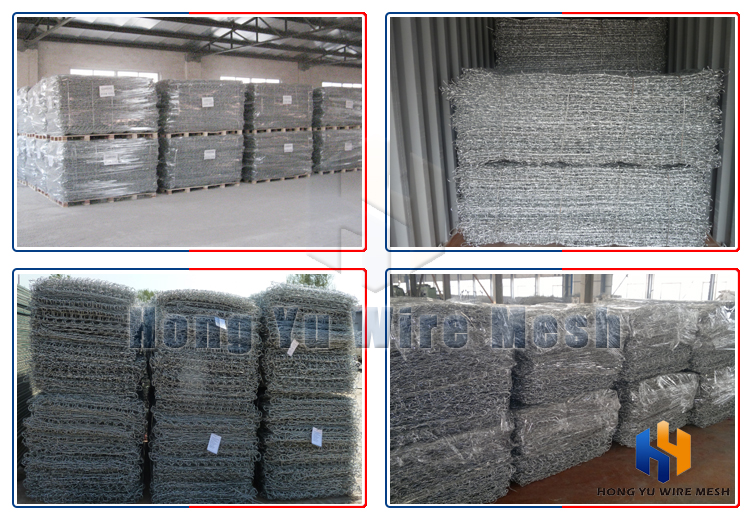 cheap fencing stone cage wire mesh galvanized gabion netting for sale