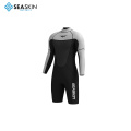 Zeegeacht mannen nat pak rug zip in koud water knie lengte duikpak 3 mm neopreen wetsuit