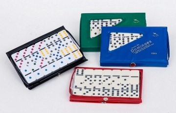 Double Six Ivory domino  in PVC box