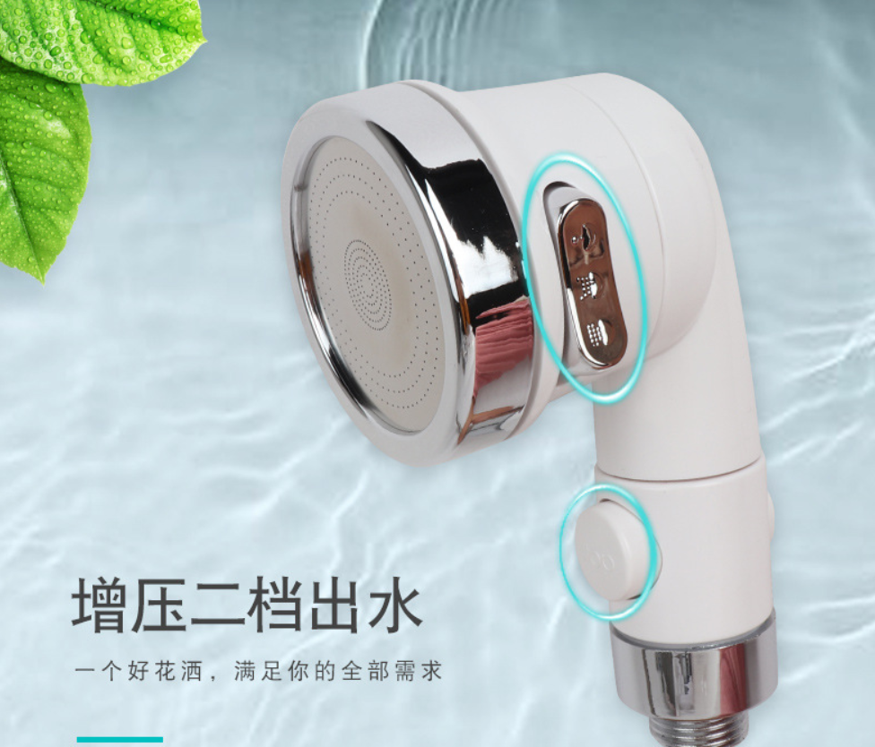 Водопроводный кран высокого давления для ванной комнаты Двухфункциональная насадка для душа Умывальник для унитаза Мытье волос Ручной распылитель с дождем