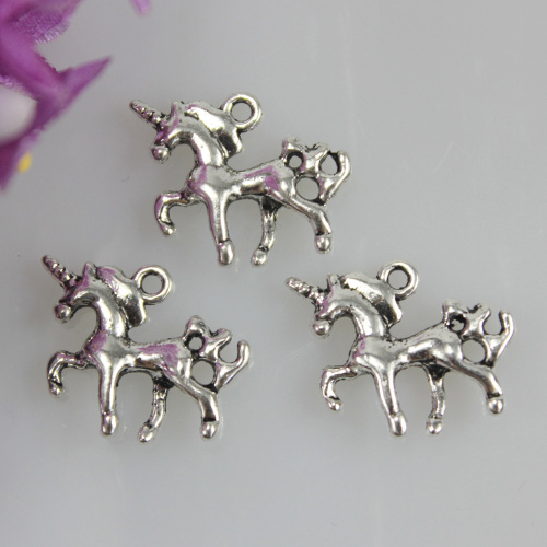 Retro Color Alloy Horse Charms Mendants Making DIY Handmade Tibetan Finding Jewelry