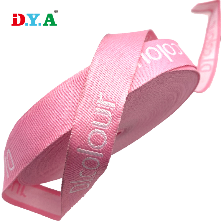 China Webbing Manufacturers Hot Sale Custom Logo WOVEN Jacquard Webbing Strap Polyester Tape