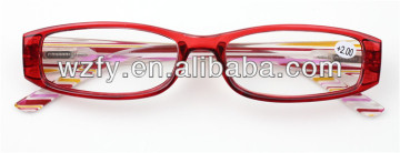 New Fashion Style Colorful PC Reading Glasses Temples Decorative Flower