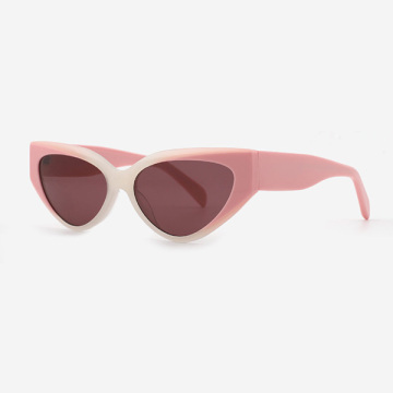 Lamination Cat Eye Fashion Acetate Women's Sunglasses