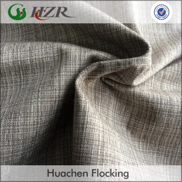 Linen Look Blackout Curtain Fabric for Home Textile