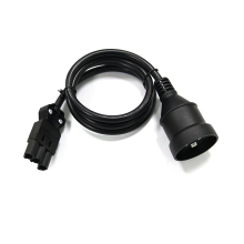 AU Socket Plug to Wieland connector cable assembly
