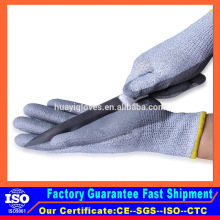 Factory Price HPPE Cut proof Gloves/PU Coated Anti Cut Gloves/EN388 Cut Resistant Gloves