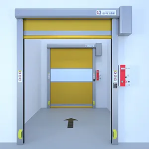 Car Wash High Speed Opening 2.0m/S PVC Plastic Roller Shutter Automatic Door