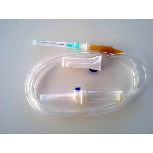 Akış regülato ile tıbbi steril tek kullanımlık infüzyon seti