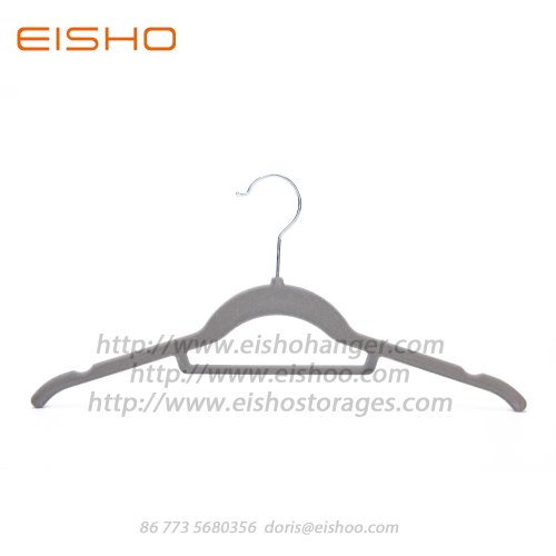 EISHO Grey Velvet Shirt Hanger für Frauen FV007-42