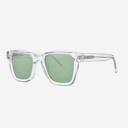 Square Bevel Acetate Women And Men Sunglasses