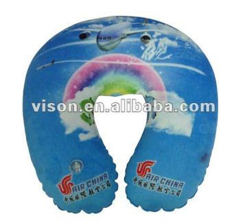 Airlines Inflatable round neck pillow