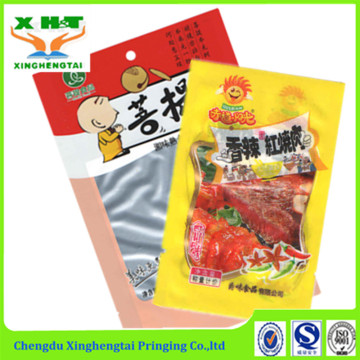 Easy hang vacuum food packing bag