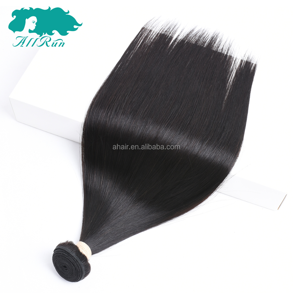 ALL RUN Factory Wholesale Price  Silky Straight 100% Human Hair Buldles