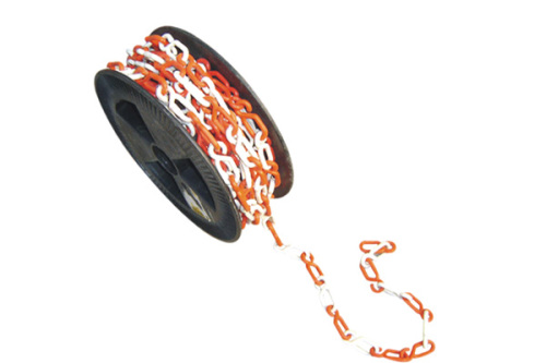 Red & White Color 50m Length Link Plastic Chain (PC-4)