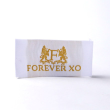 Satin Needle Loom Woven Label Centre Fold Wash Instruction Label