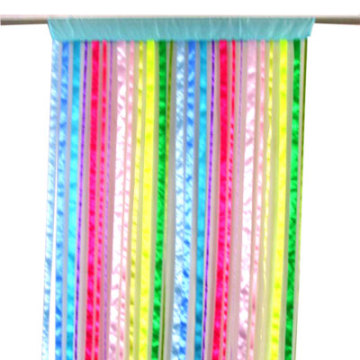 Rainbow ribbon door curtain