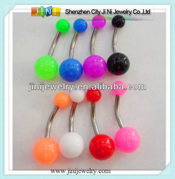 acrylic navel rings